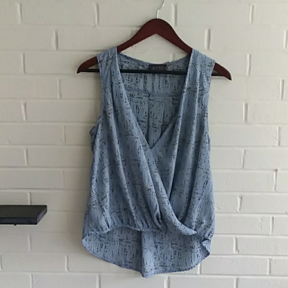 Astr light blue blouse